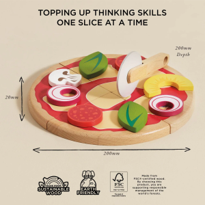 Pizza & Toppings with Slice Cutter