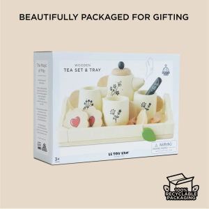 Wooden Tea Set & Tray